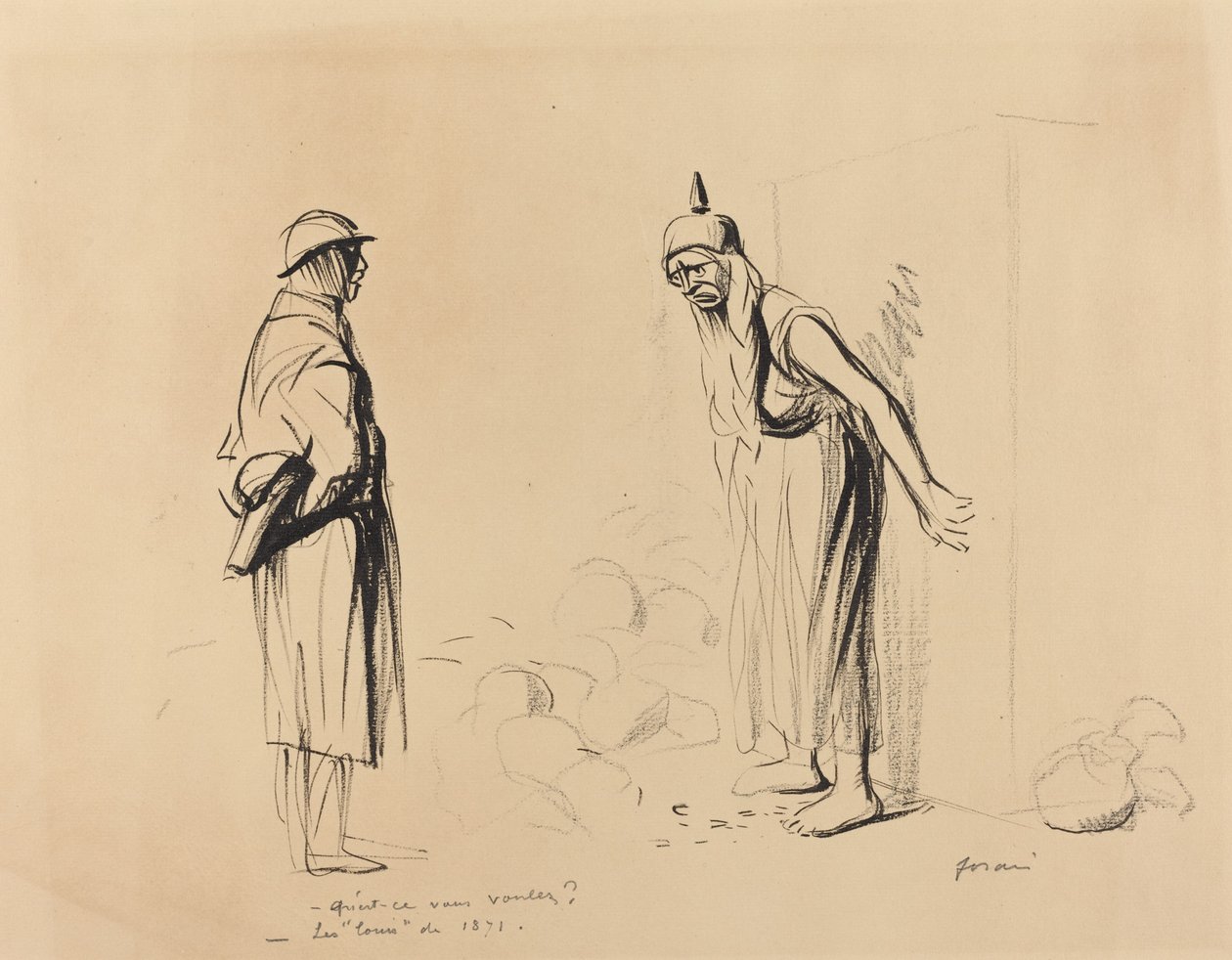 -Co chcesz? - „Ludwik” z 1871 r. autorstwa Jean Louis Forain