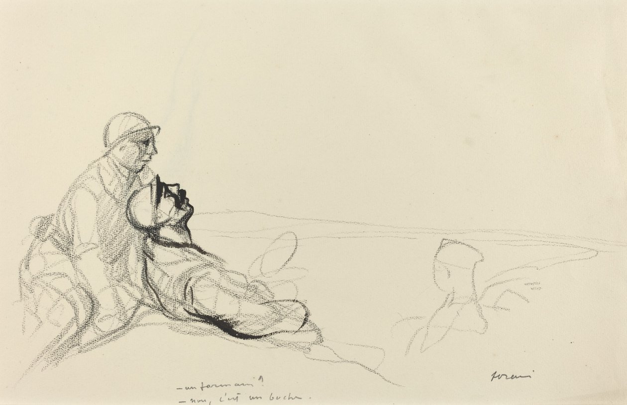 -Rolnik? - Nie, to boche. autorstwa Jean Louis Forain