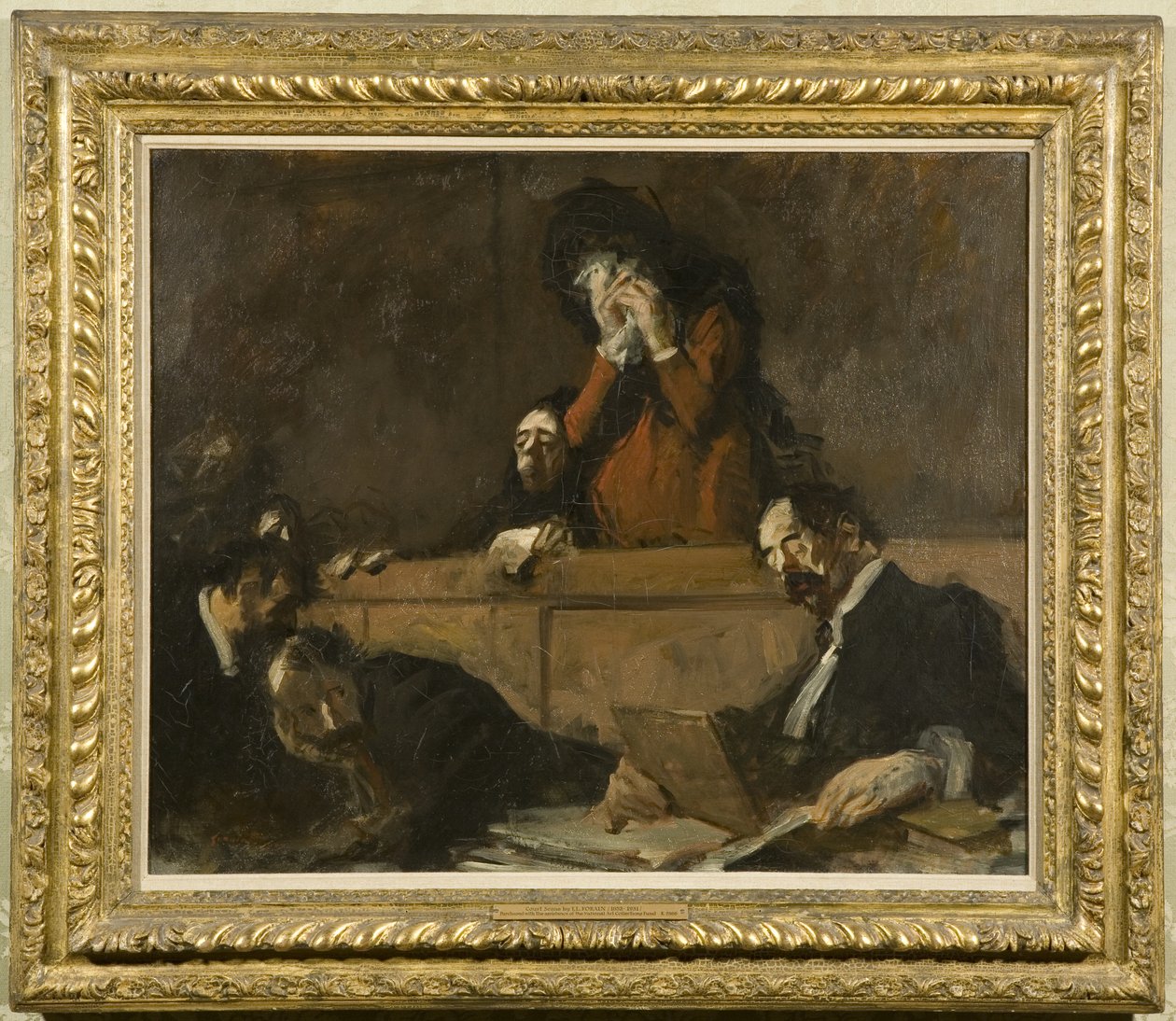 Scena dworska (Sceny des Tribunaux) 1909 (olej na płótnie) autorstwa Jean Louis Forain