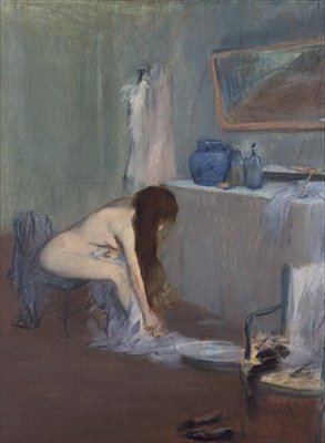 Po kąpieli, ok.1885-90 (pastel) autorstwa Jean Louis Forain