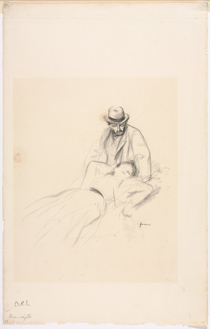 Sielanka, czwarty kwartał XIX wieku lub pierwszy trzeci XX wieku. autorstwa Jean Louis Forain