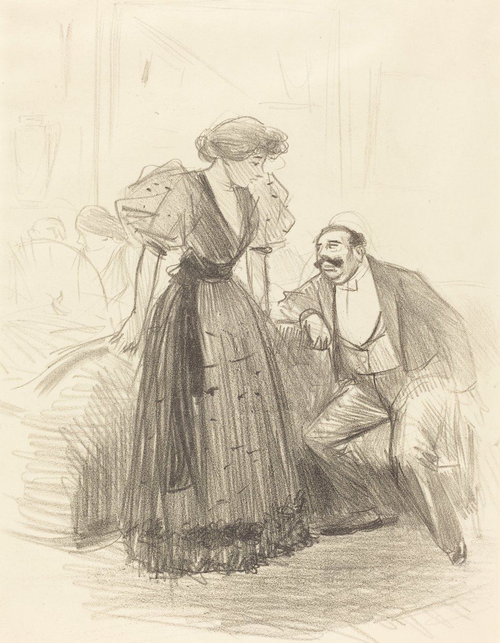 Na wieczornym przyjęciu autorstwa Jean Louis Forain