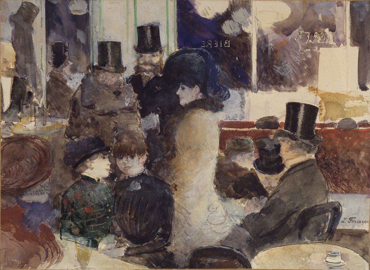 W kawiarni autorstwa Jean Louis Forain