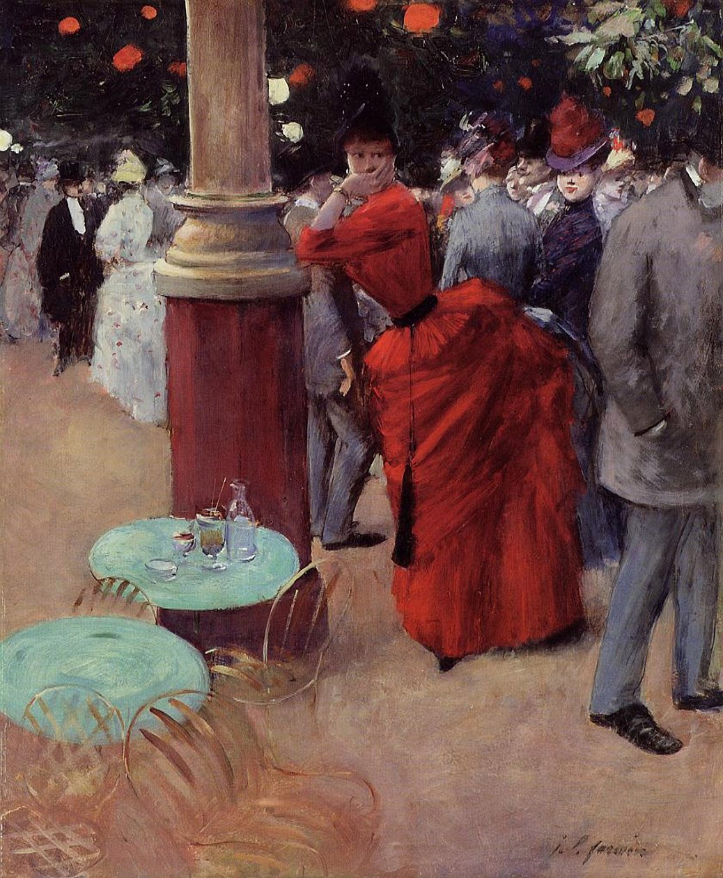 W Ogrodzie Publicznym, ok. 1884 (olej na płótnie) autorstwa Jean Louis Forain