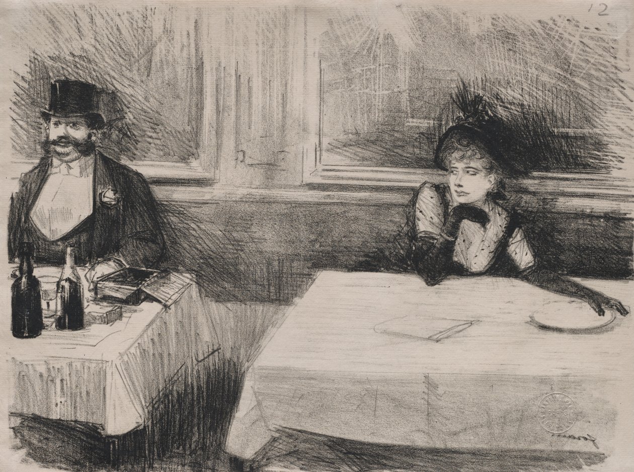 W restauracji autorstwa Jean Louis Forain
