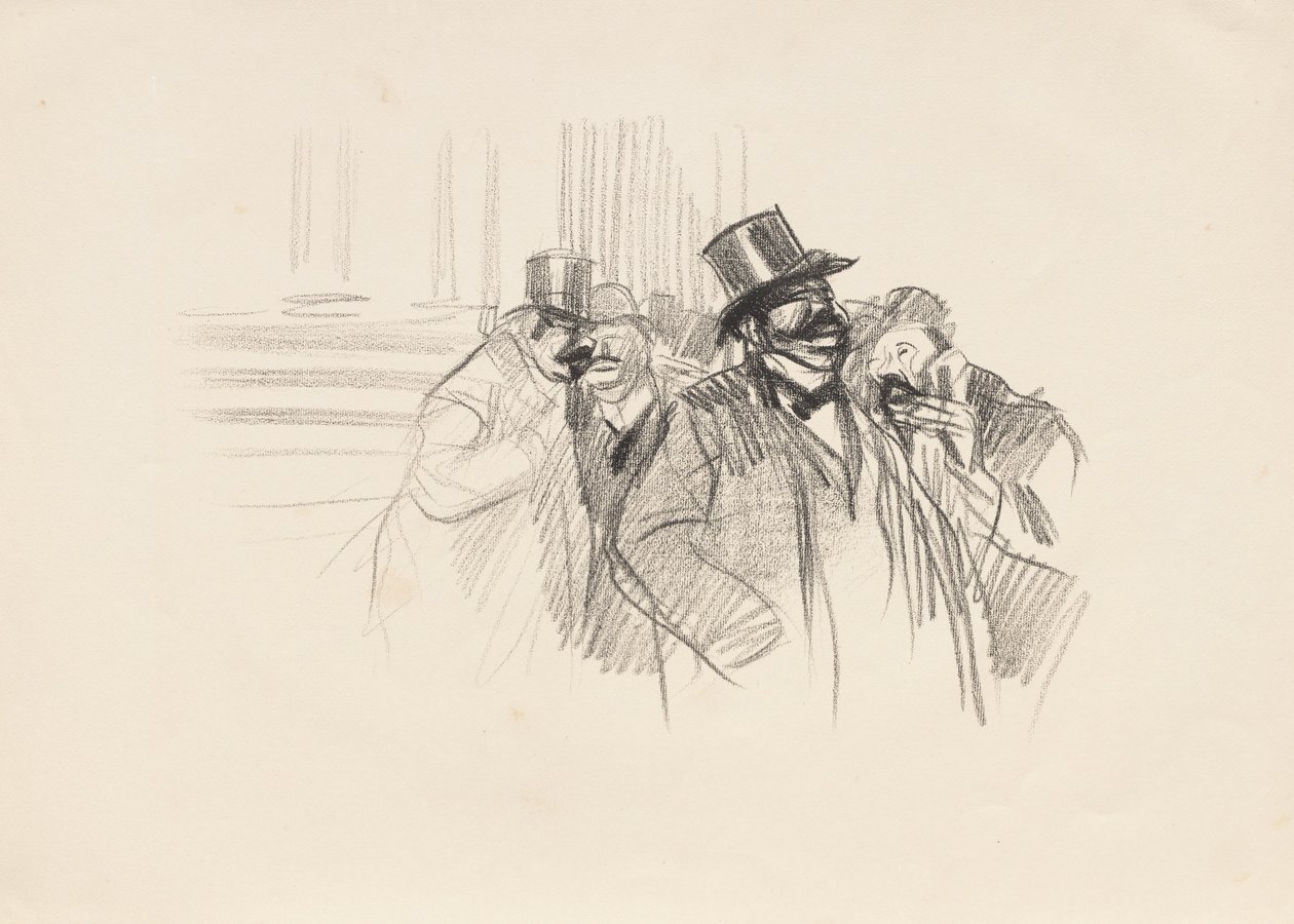 Na giełdzie, ok. 1900 r. (litografia) autorstwa Jean Louis Forain