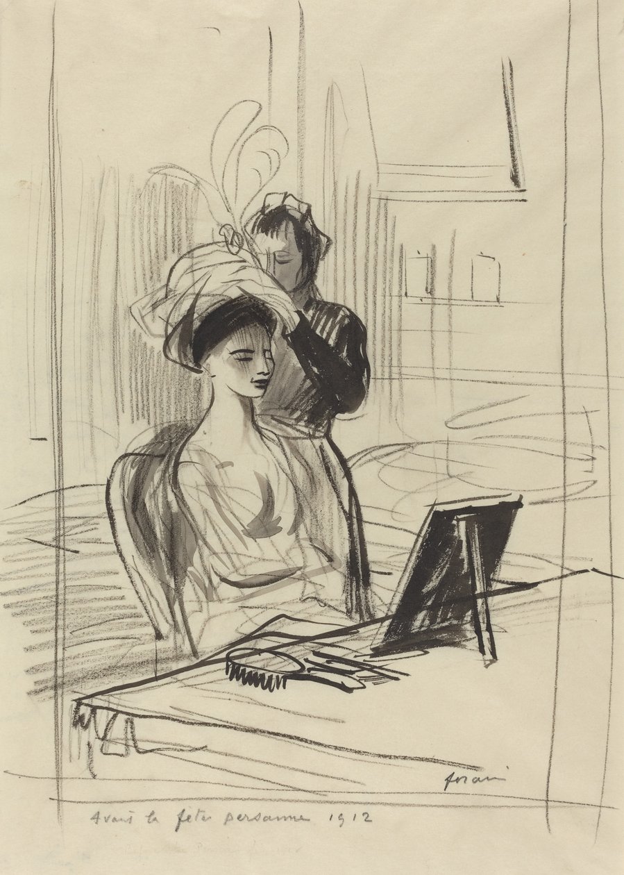 Avant la fete persani, 1912. autorstwa Jean Louis Forain