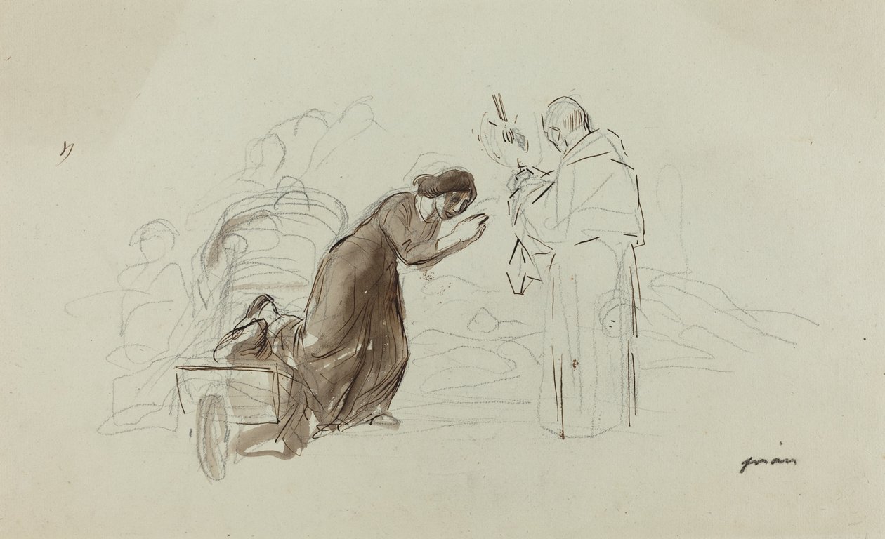 Błogosławieństwo Lourdes autorstwa Jean Louis Forain
