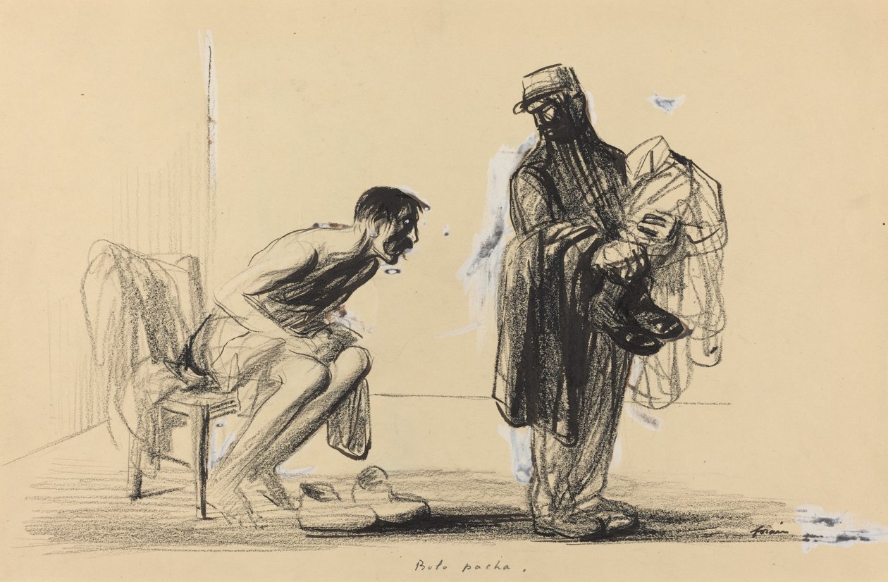 Bolo pacha, ok. 19141919. autorstwa Jean Louis Forain