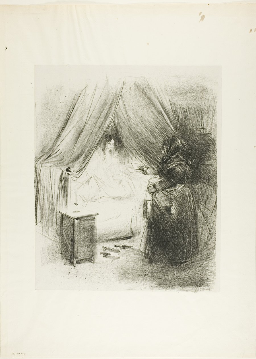 Śniadanie (płyta pionowa) autorstwa Jean Louis Forain