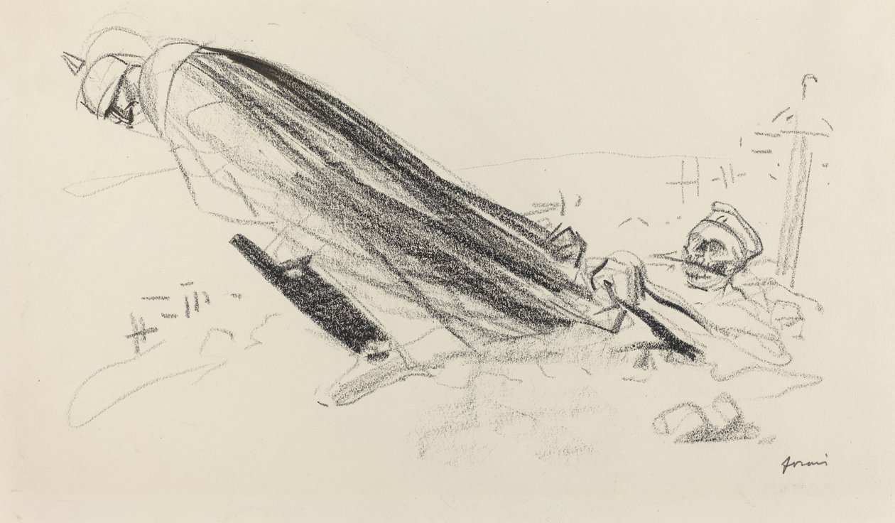 Te z pierwszej godziny. "Panie! gdzie jesteśmy na "świeżej i radosnej wojnie"?..." autorstwa Jean Louis Forain