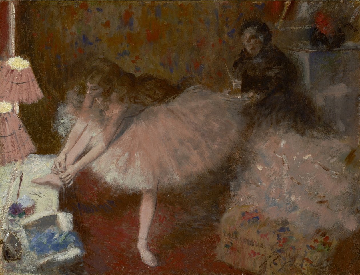 Tancerka w swojej garderobie, ok. 1890 autorstwa Jean Louis Forain