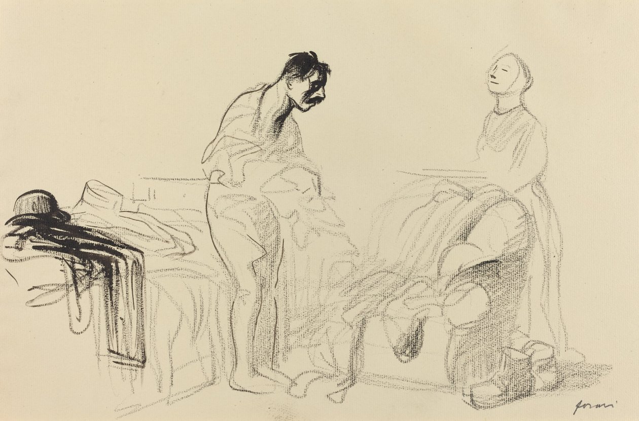 Zwolniony ze służby wojskowej autorstwa Jean Louis Forain