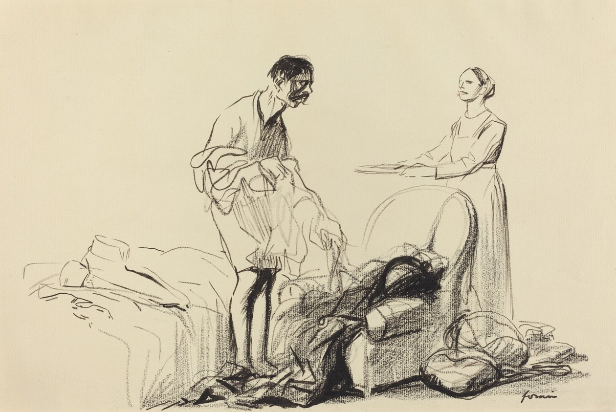 Zwolniony ze służby wojskowej autorstwa Jean Louis Forain