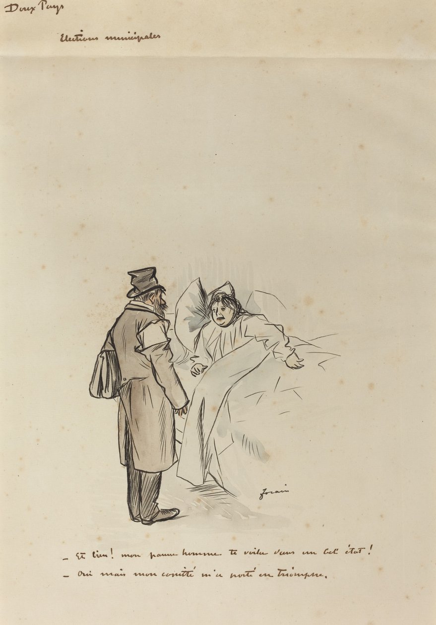 Wybory gminy autorstwa Jean Louis Forain