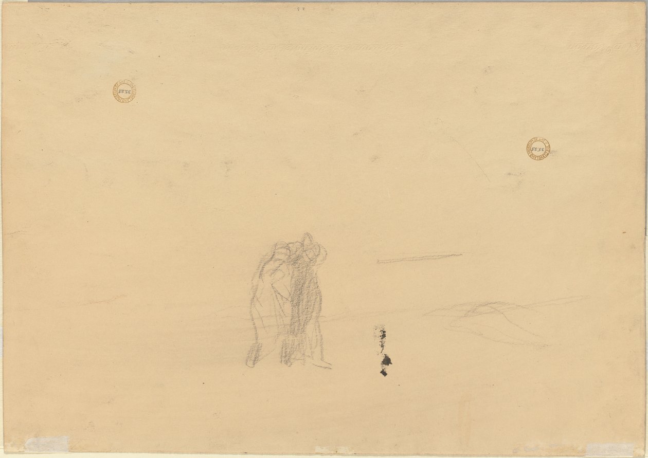 Postacie w krajobrazie (verso) autorstwa Jean Louis Forain