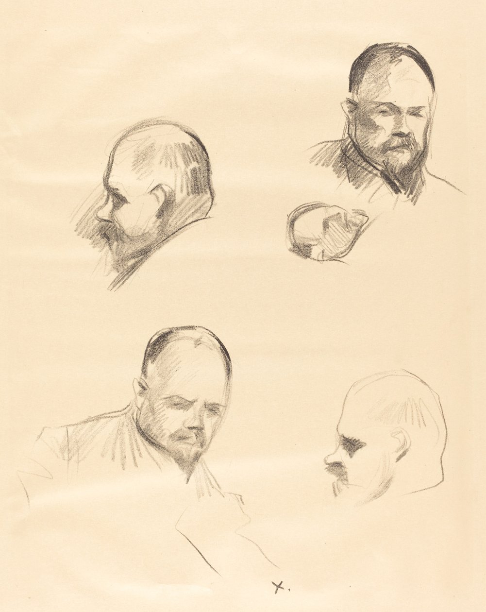 Cztery szkice Ambroise Vollarda autorstwa Jean Louis Forain