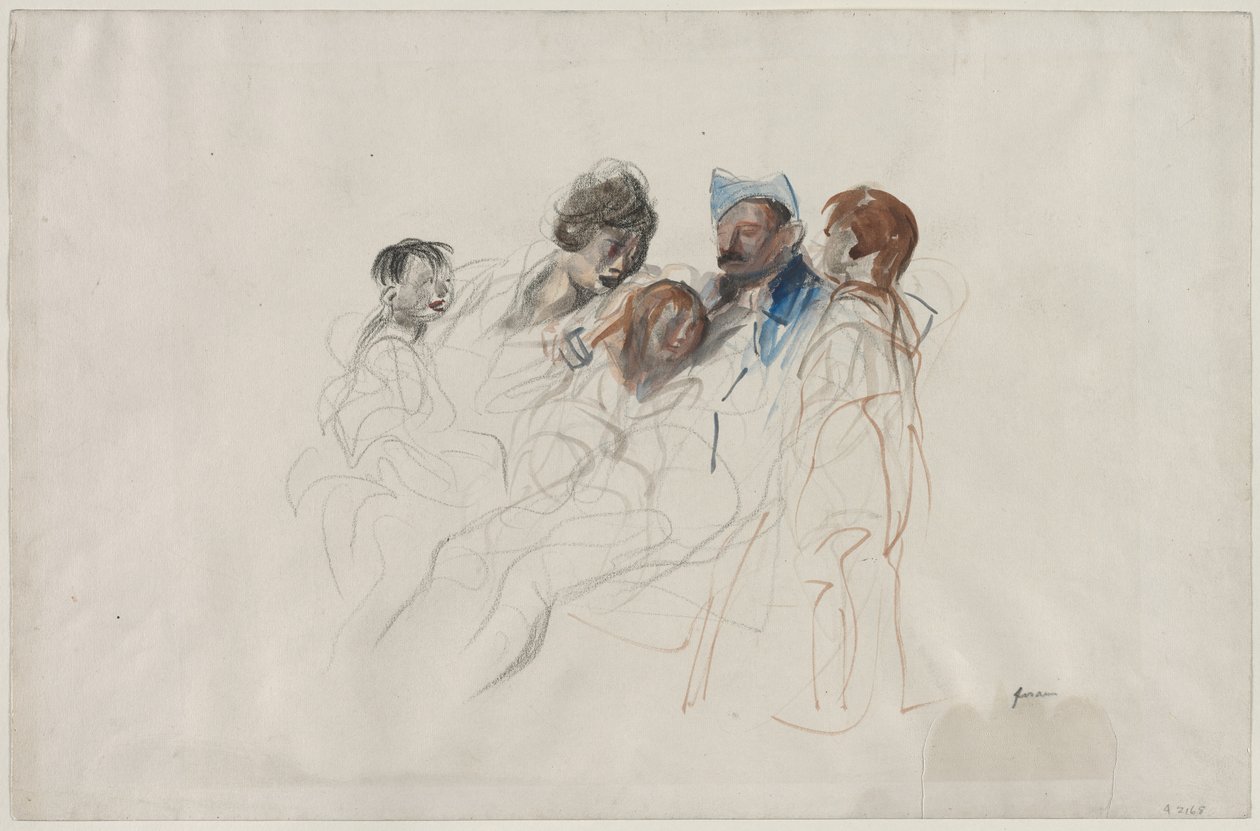 Dom na urlopie, czwarty kwartał 1800 lub pierwszy trzeci 1900. autorstwa Jean Louis Forain