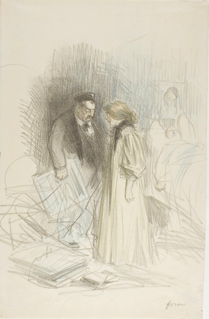 Nie odważę się ich zdjąć... To by go za bardzo zraniło. autorstwa Jean Louis Forain