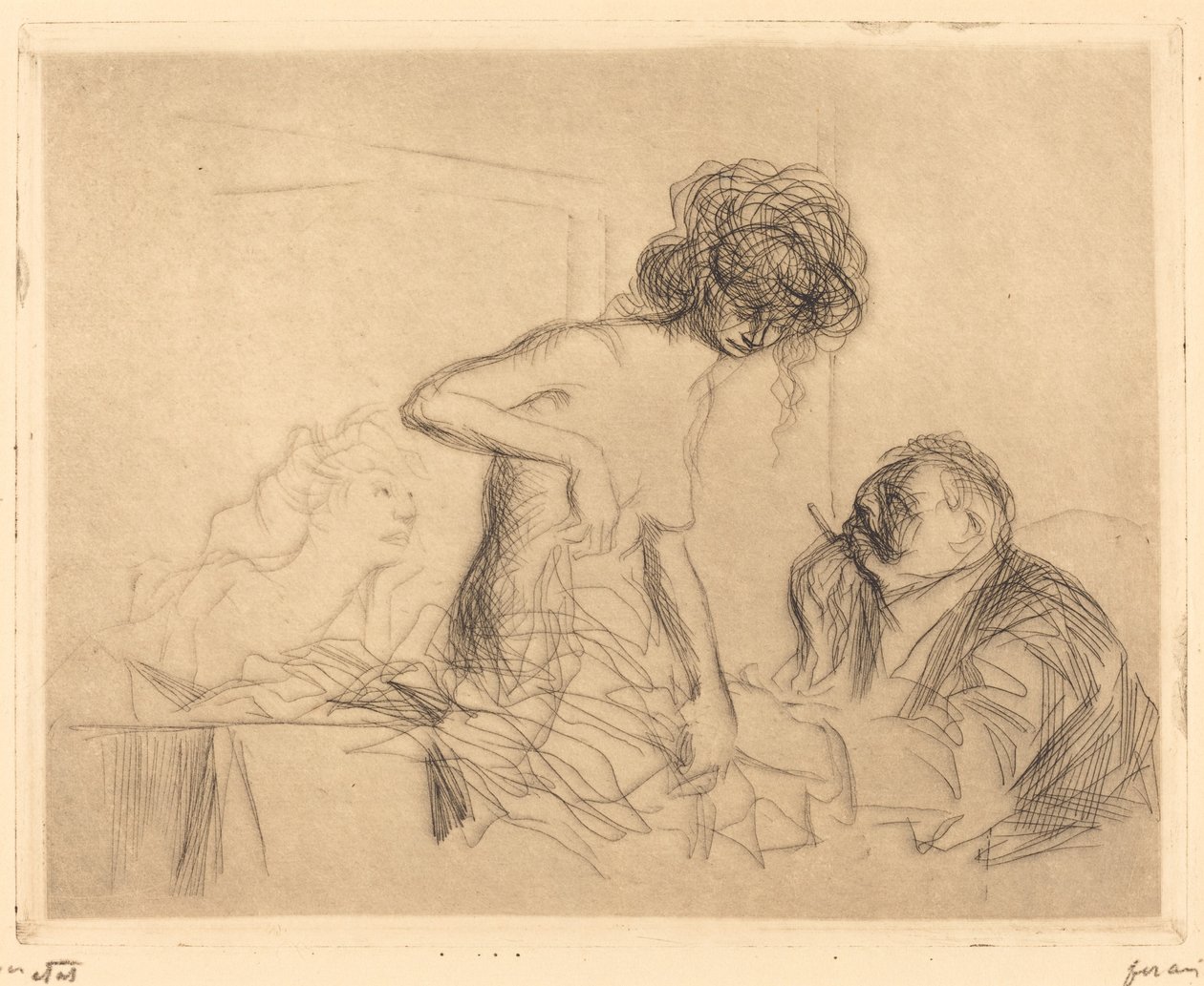 W pokoju prywatnym (pierwsza płyta) autorstwa Jean Louis Forain