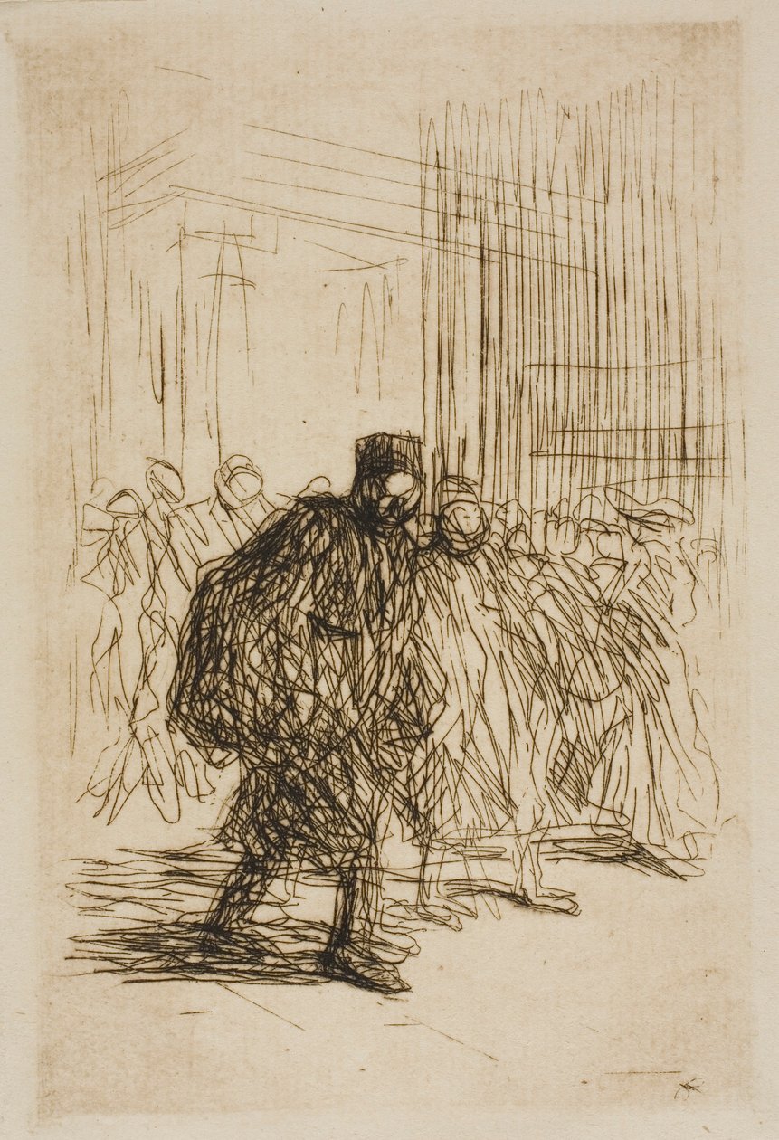 W korytarzach budynku sądu autorstwa Jean Louis Forain