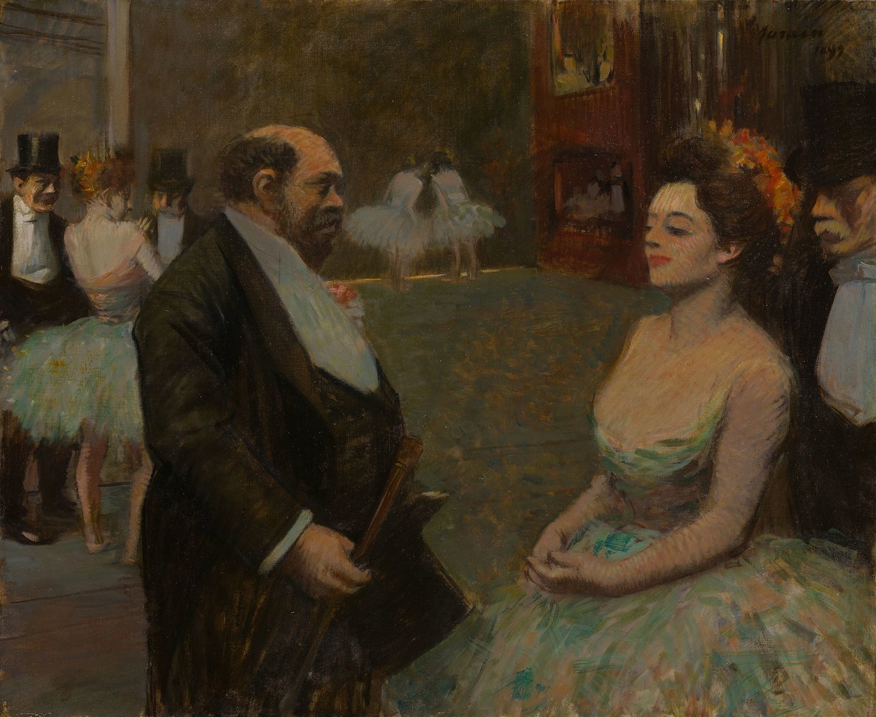 W skrzydłach autorstwa Jean Louis Forain