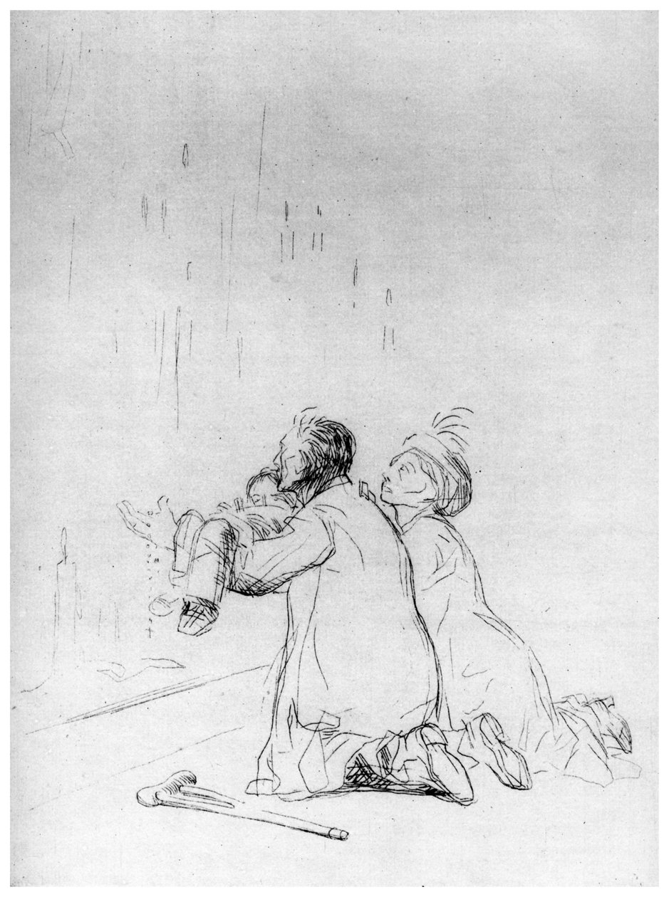 Błaganie w Grocie, ok. 1870-1930 1924 autorstwa Jean Louis Forain