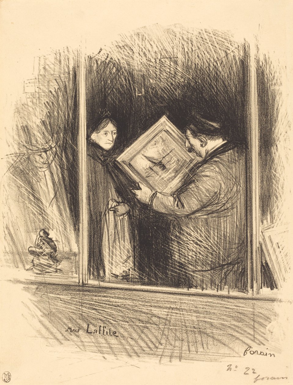 Ulica Laffitte autorstwa Jean Louis Forain