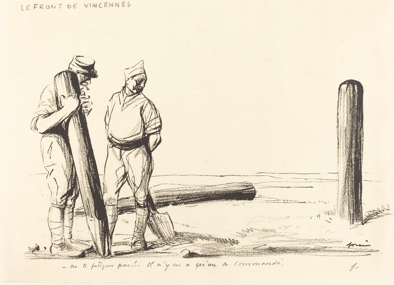Front Vincennes autorstwa Jean Louis Forain