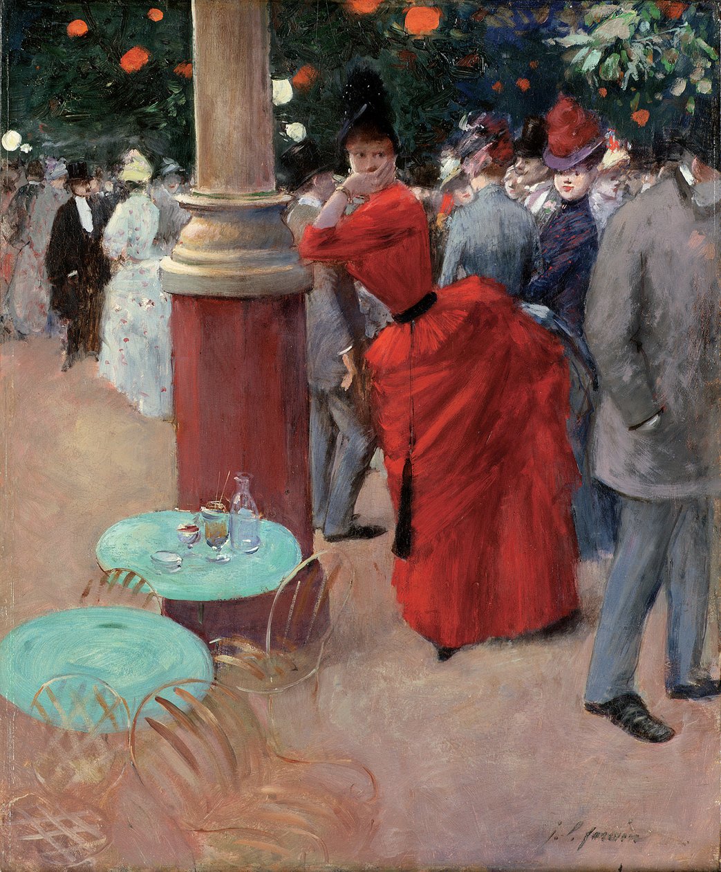 Ogród publiczny, c.1884 autorstwa Jean Louis Forain