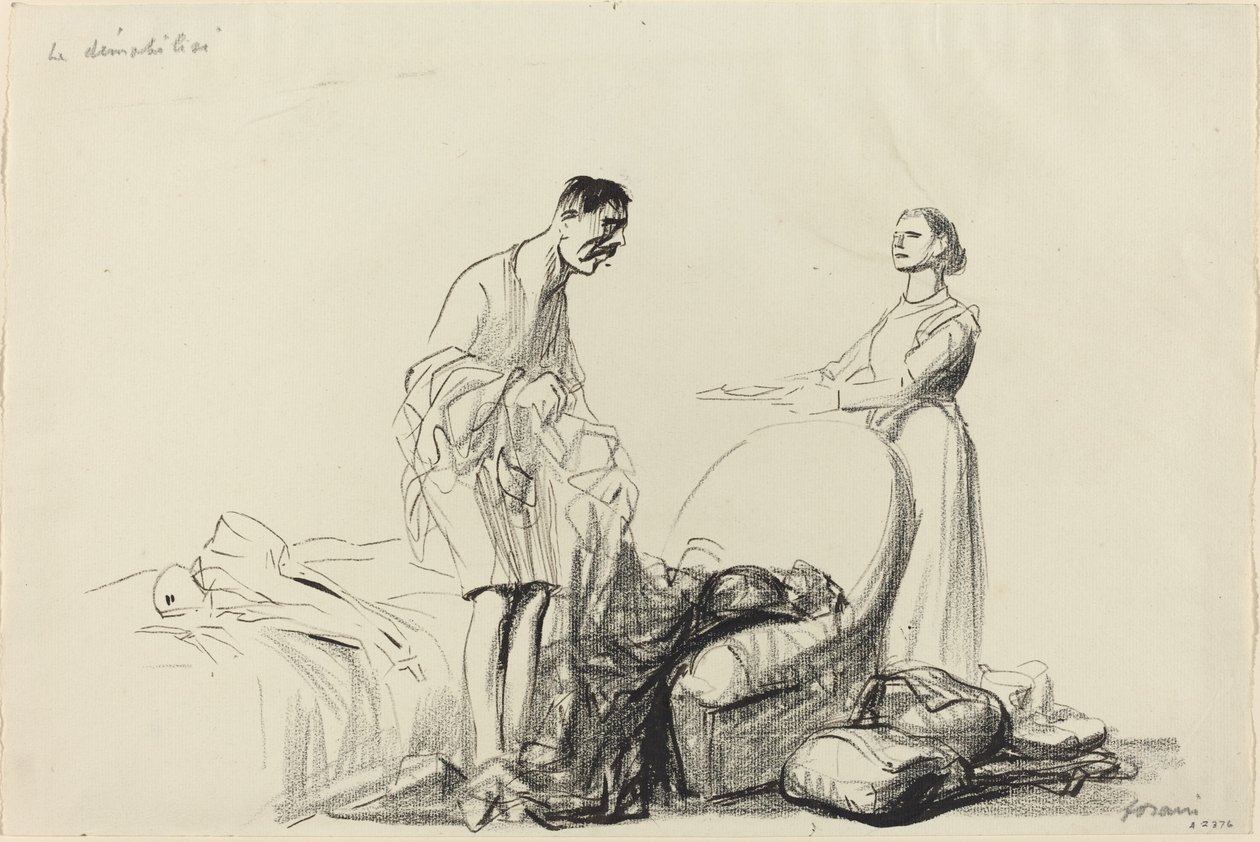Demobilizuje go autorstwa Jean Louis Forain