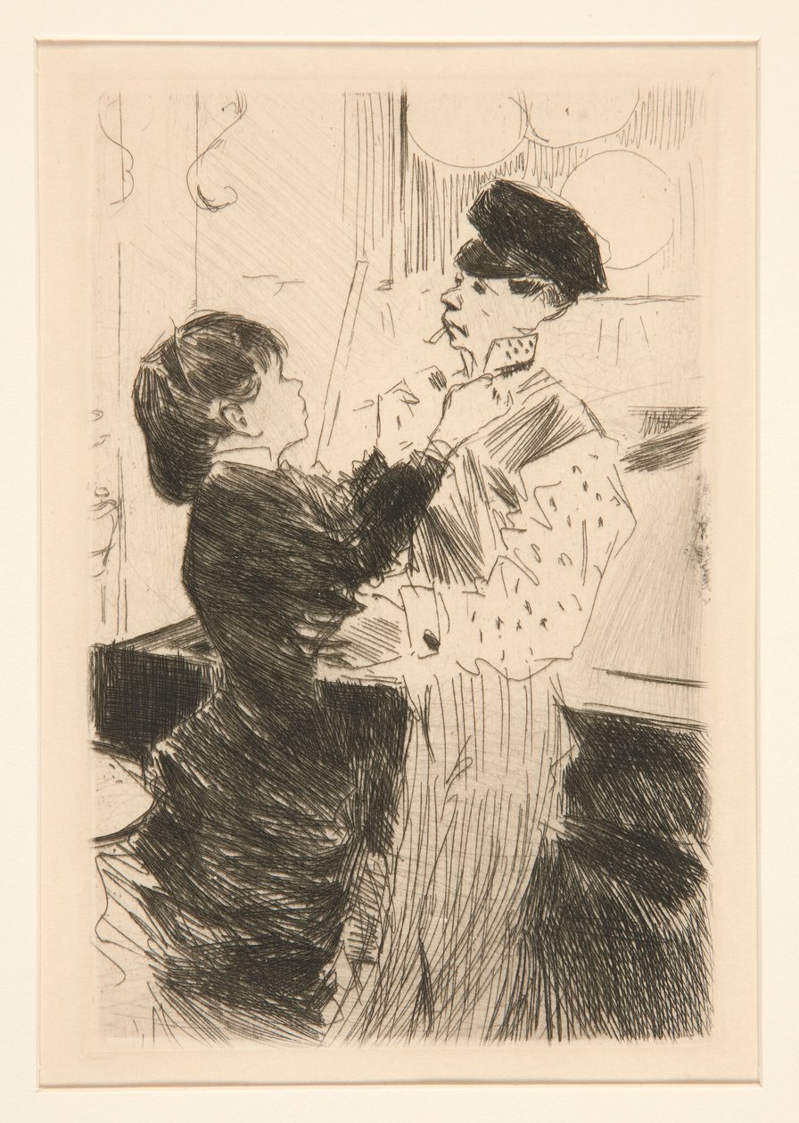 Wiązanie krawata autorstwa Jean Louis Forain