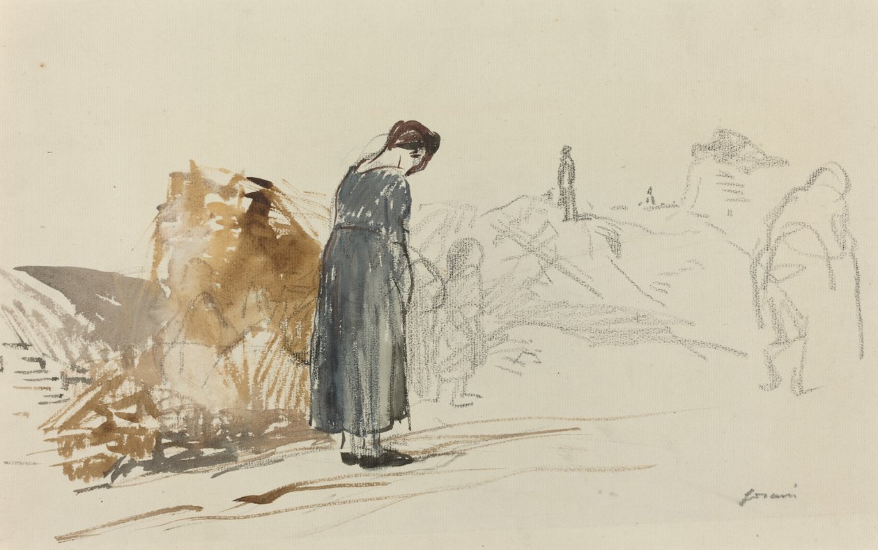 Niemcy wyjechali, ok. godz. 19141919. autorstwa Jean Louis Forain