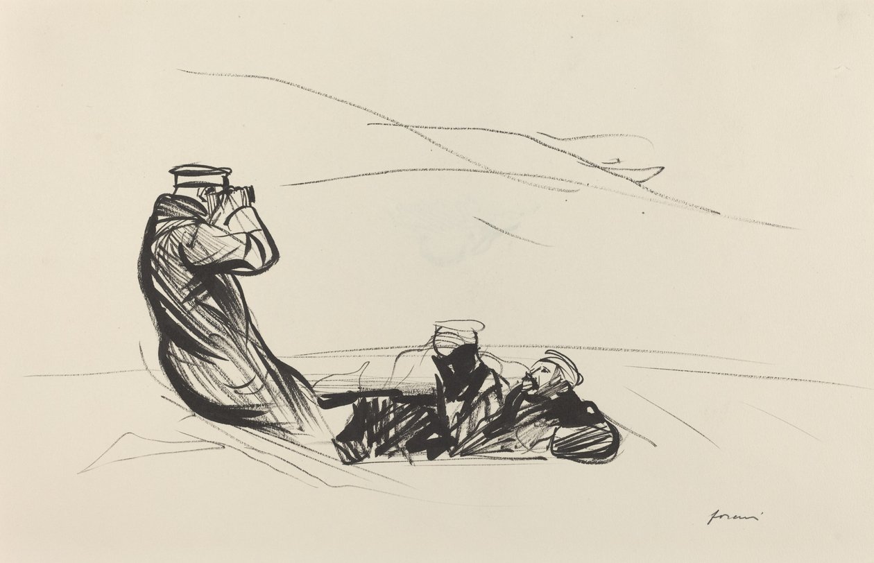 Poszukiwanie wroga, ok. 1930 19141919. autorstwa Jean Louis Forain
