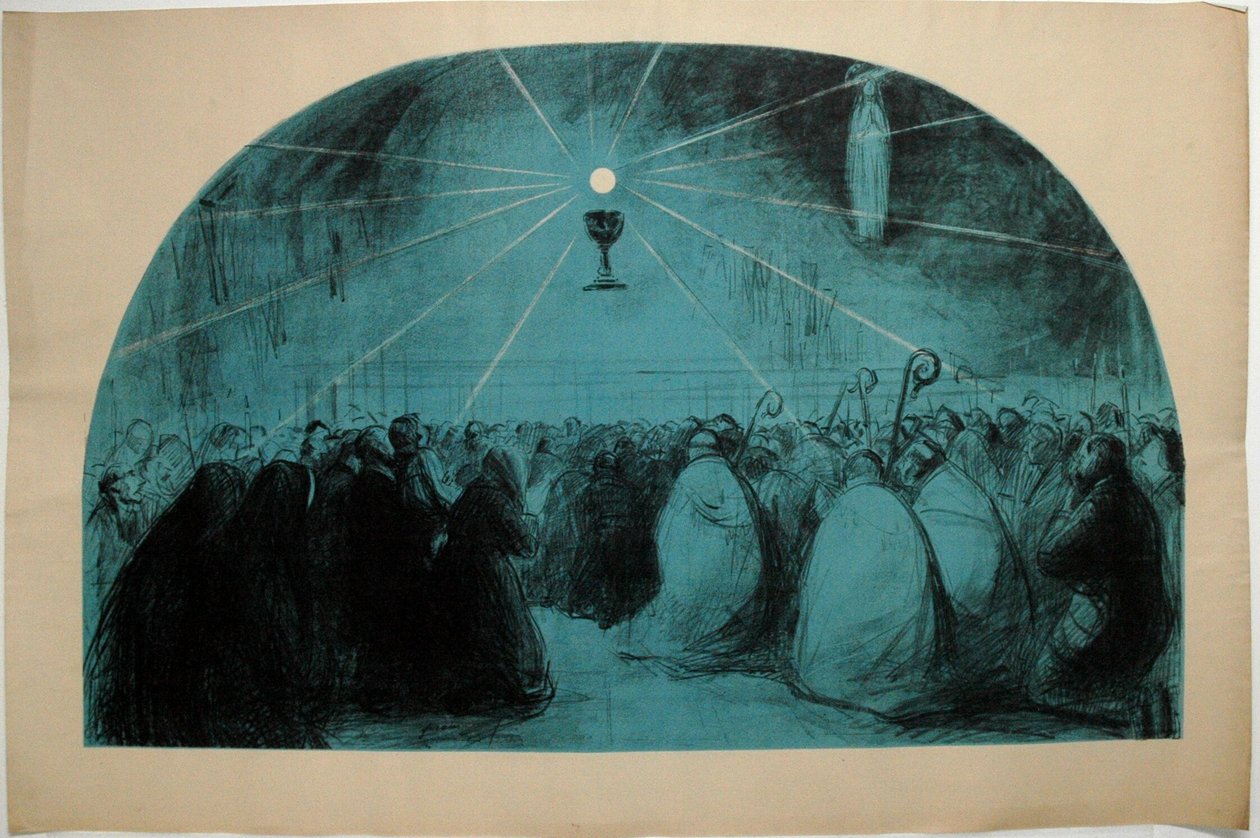 Lourdes, 1914, 25 Międzynarodowy Kongres Eucharystyczny autorstwa Jean Louis Forain