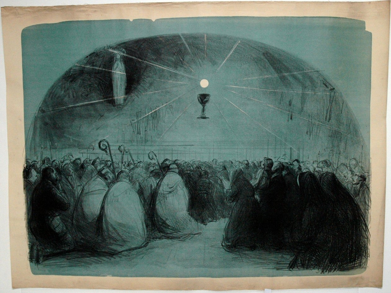 Lourdes, 1914, 25 Międzynarodowy Kongres Eucharystyczny autorstwa Jean Louis Forain