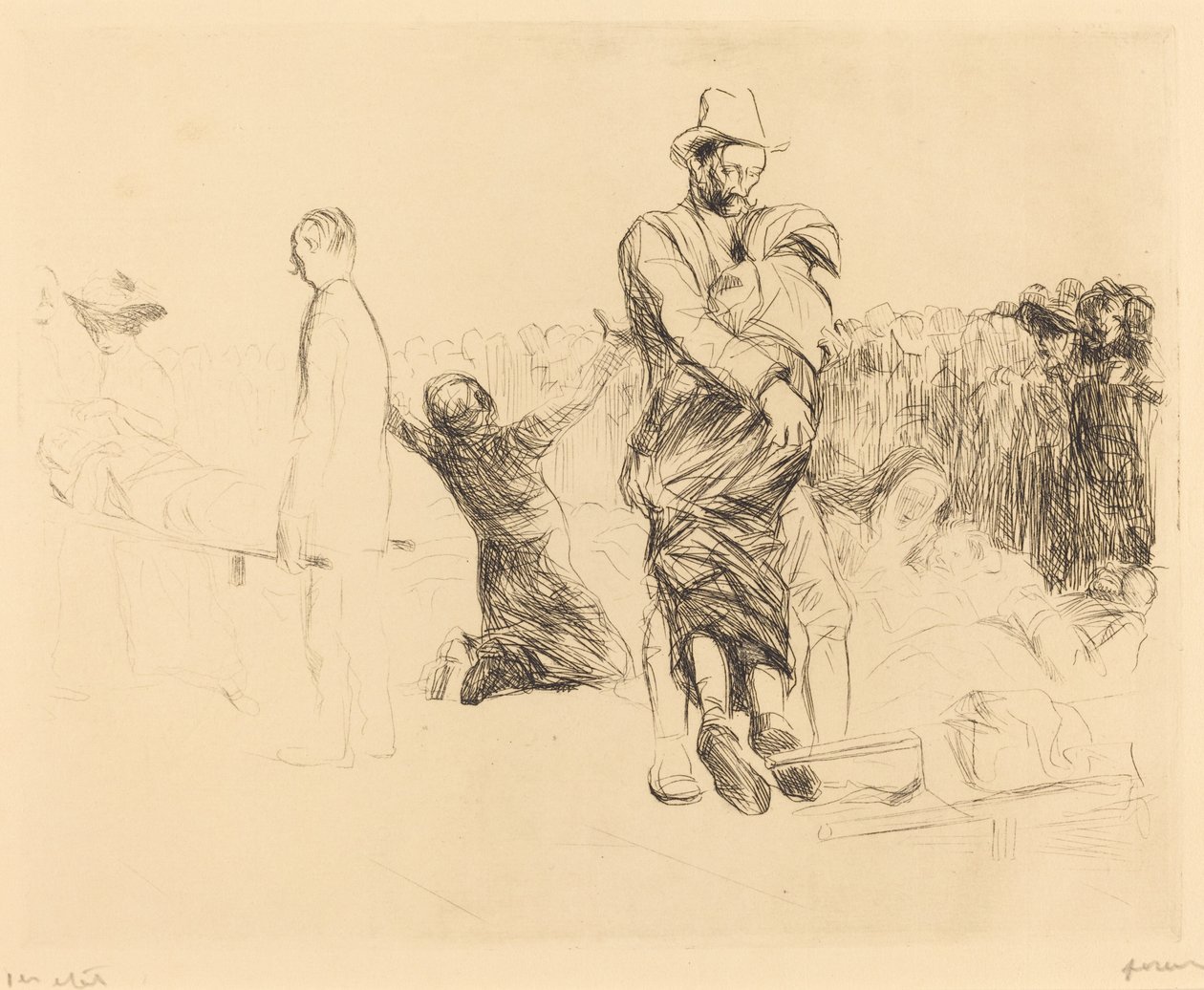 Lourdes, Transport sparaliżowanych autorstwa Jean Louis Forain