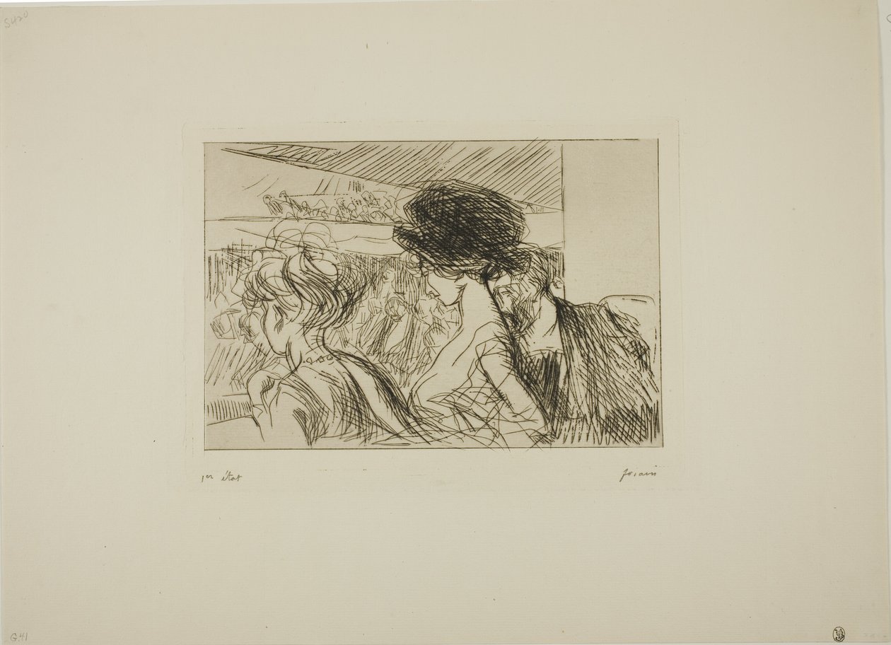 Dolna loża w teatrze autorstwa Jean Louis Forain