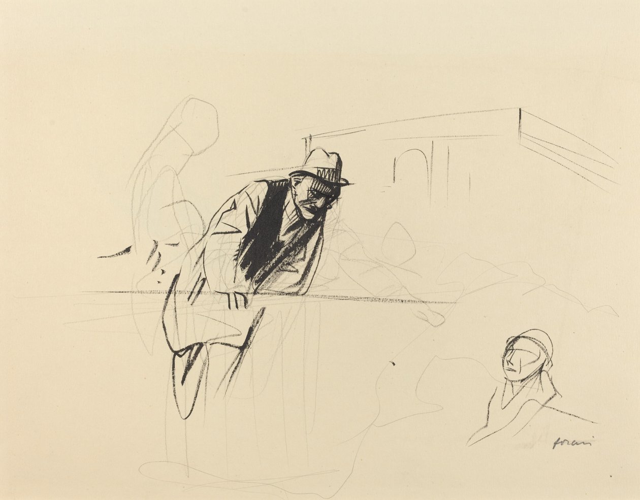 Negocjacje w Pałacu Trianon, Wersal autorstwa Jean Louis Forain