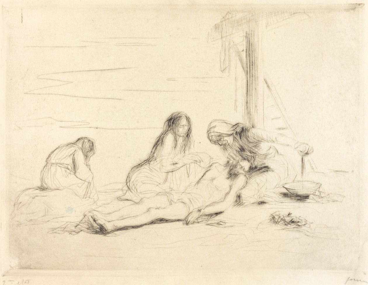 Pieta (pierwszy talerz) autorstwa Jean Louis Forain