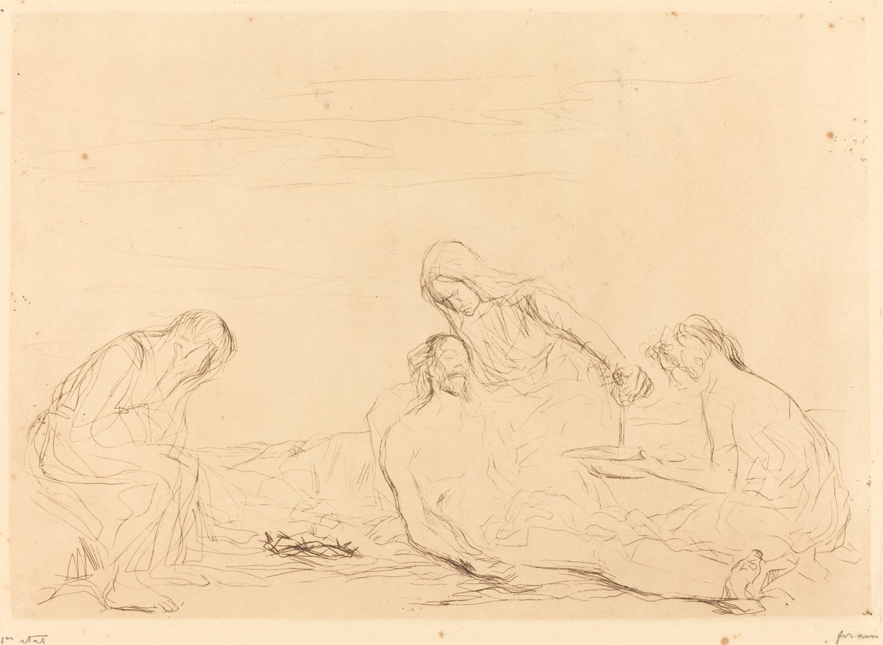 Pieta (trzeci talerz) autorstwa Jean Louis Forain