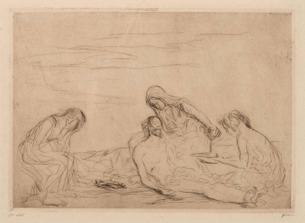 Pieta (trzeci talerz) autorstwa Jean Louis Forain