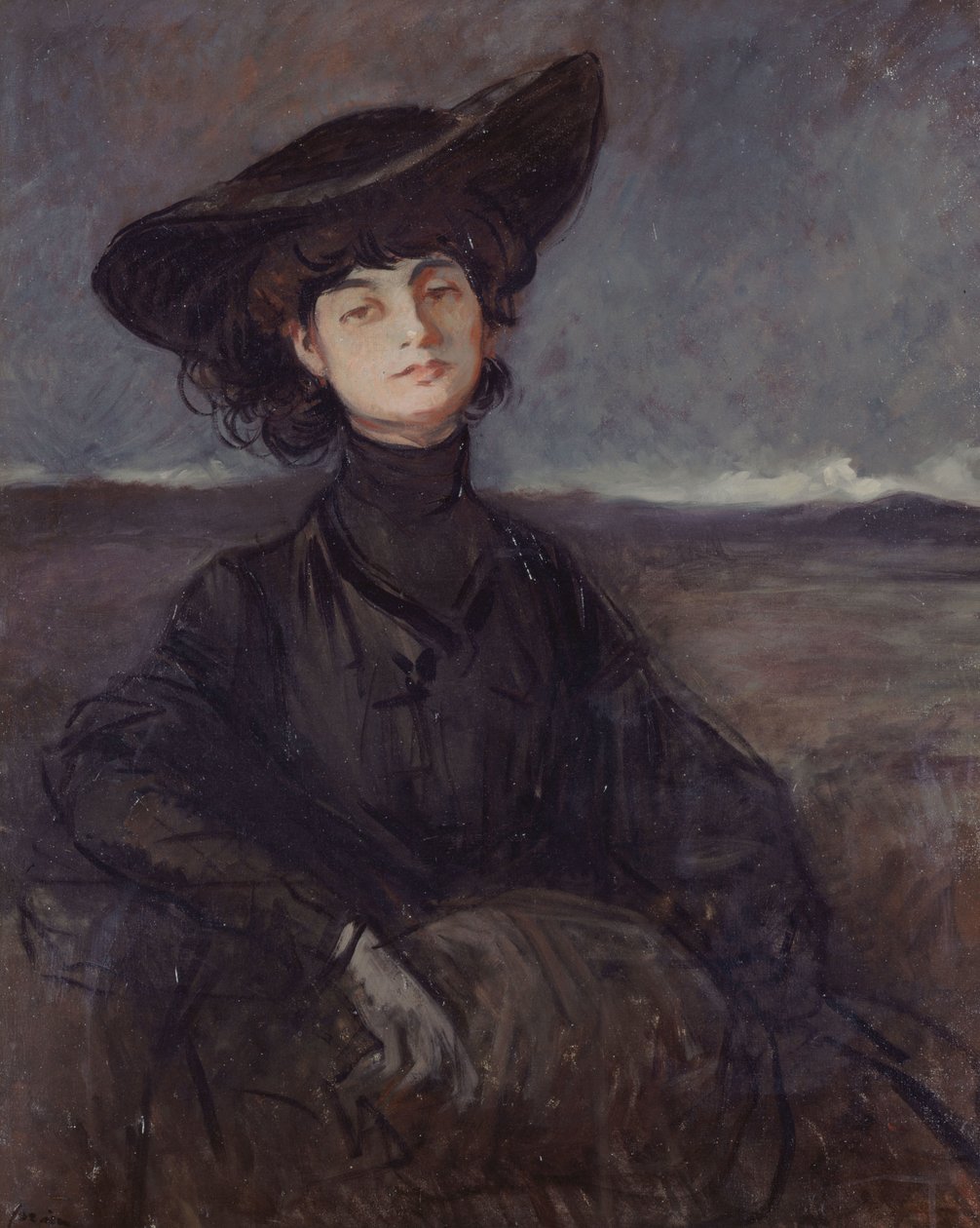 Portret Anny-Elizabeth, hrabiny Mathieu de Noailles 1876-1933, ok. 1876-1933. 1905. autorstwa Jean Louis Forain