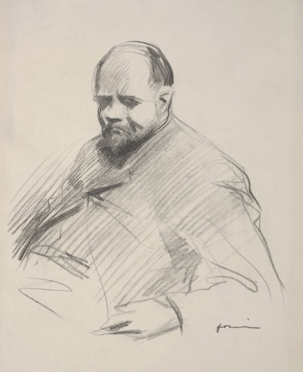 Portret Vollarda (lito) autorstwa Jean Louis Forain