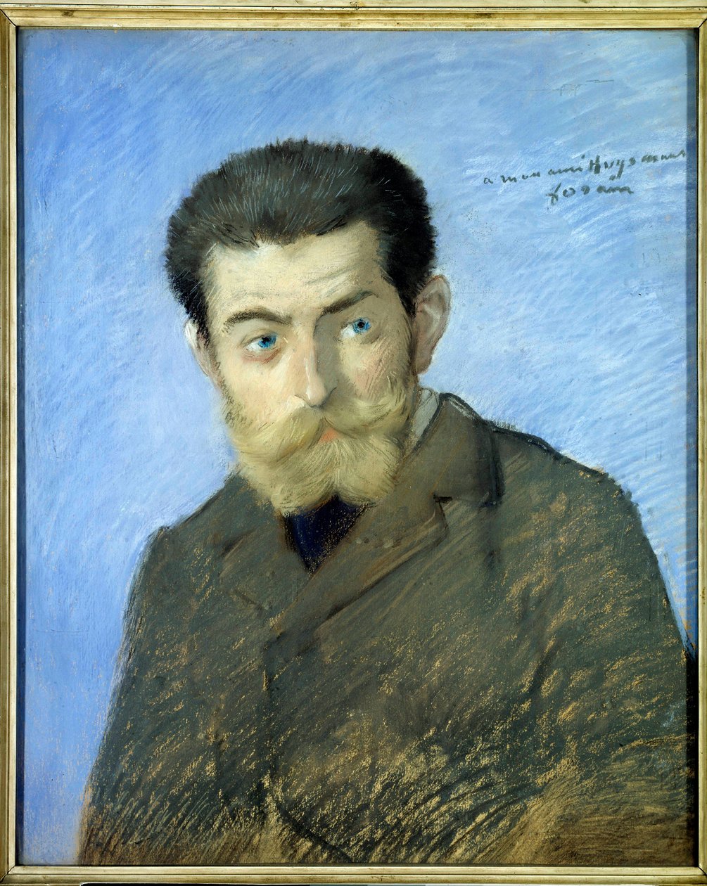 Portret francuskiego pisarza Charlesa Marie Georgesa Huysmansa z Jorisem Karla Huysmansa (1848-1907) Pastel Jean-Louis Forain (1852-1931) Nd. 0,55x0,44 m XIX wiek - Portret francuskiego pisarza Charlesa Marie Georges Huysmansa zwanego Joris Karl Huysmans autorstwa Jean Louis Forain