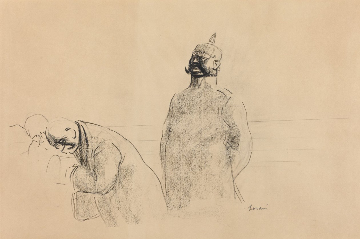Pruski Żołnierz i Cywile autorstwa Jean Louis Forain