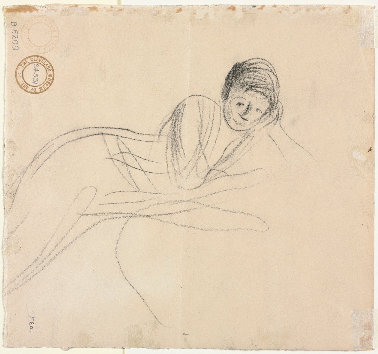 Leżąca kobieta (verso) autorstwa Jean Louis Forain