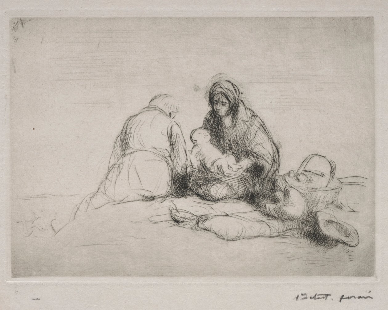 Odpocznij w locie do Egiptu. autorstwa Jean Louis Forain