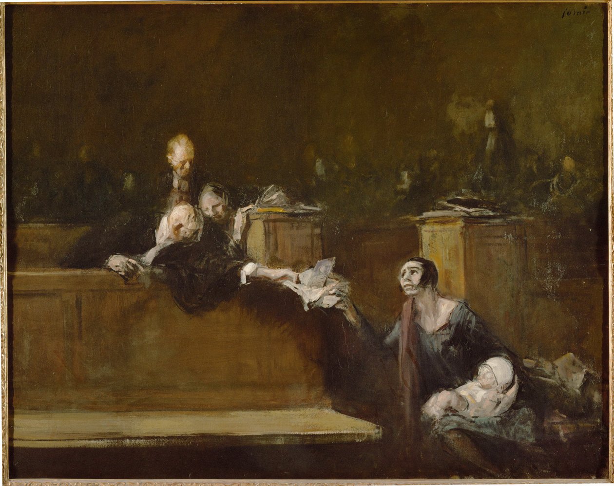 Sceny sądowe ... autorstwa Jean Louis Forain