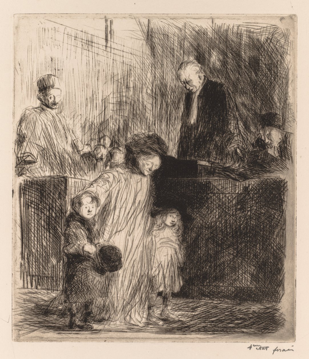 Opuszczenie rozprawy autorstwa Jean Louis Forain